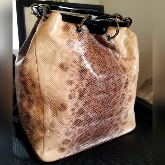 Huge sale! Vintage Gucci Tom Ford rare ring handle joy python bag - Picture 1 of 16